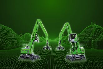 SENNEBOGEN battery-powered material handlers in the G-series: 824 and 826 Electro Battery