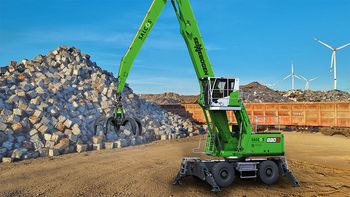 SENNEBOGEN 830 G-Umschlagger aus grünem Stahl-CO2 reduzierter Stahl